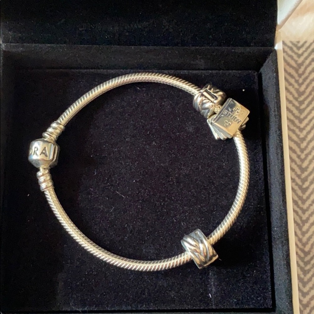 Pandora bracelet with one charm